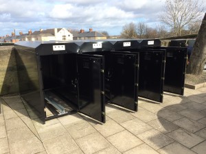 SMART cycle lockers for NEXUS